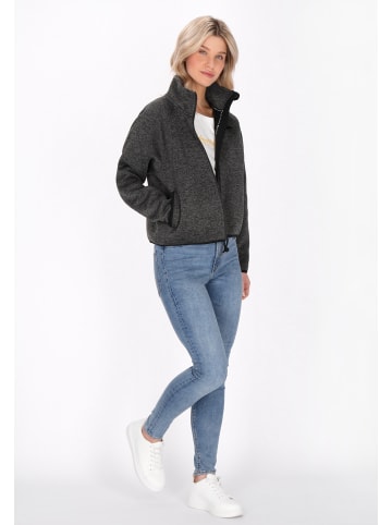 Schmuddelwedda Jacket in dark grey melange