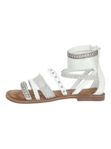 Lazamani Sandalen in Weiß Kombi