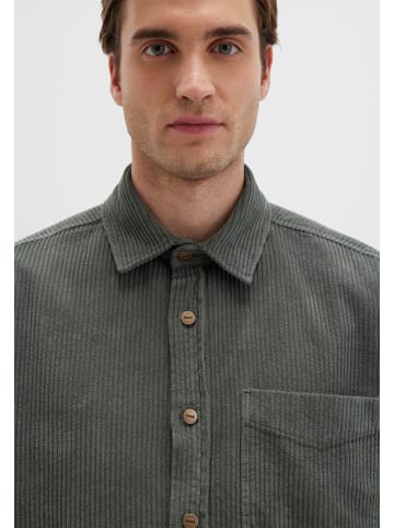 Mavi Jeans Elegantes Cordhemd mit Knopfleiste und Brusttasche in Grün