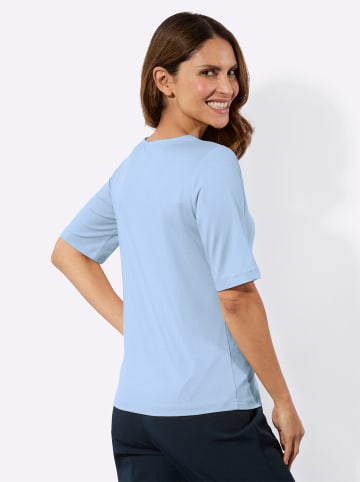 WITT WEIDEN Spitzen-Shirt in eisblau