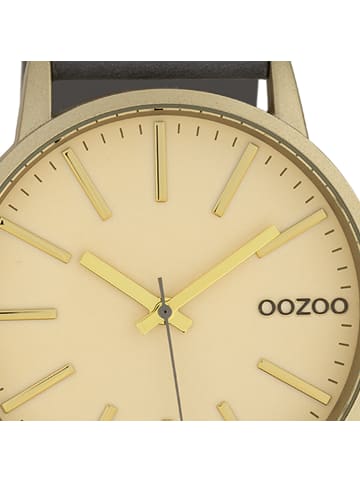 Oozoo Armbanduhr Oozoo Timepieces grau groß (ca. 45mm)