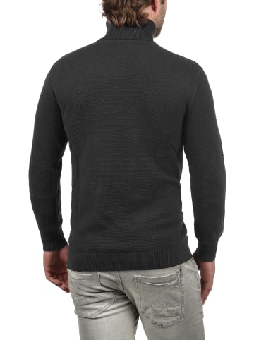 !SOLID Rollkragenpullover SDKarlos 21102717ME Strickpullover mit Perlstrickmuster in Grau