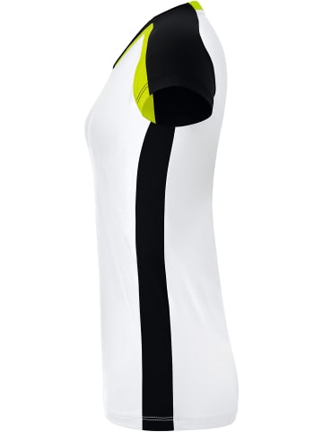 erima Gandia Tanktop in weiß/schwarz/bio lime