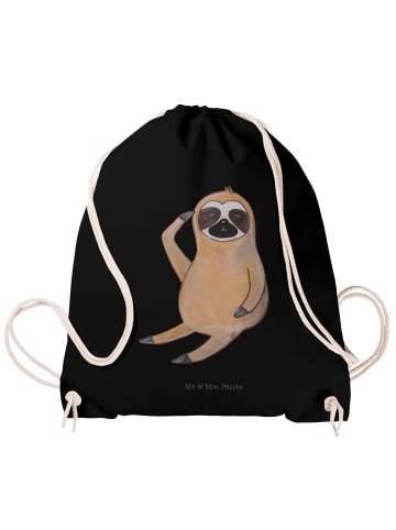 Mr. & Mrs. Panda Festival Beutel Faultier Vogel ohne Spruch in Schwarz