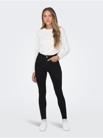 ONLY Skinny Fit Jeans High Waist Denim ONLMILA in Schwarz-2