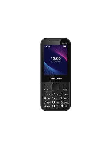 Maxcom 4G Kompaktes Dual-SIM-Handy mit 2,4 Zoll Display und 4G-Konnektivität in Schwarz