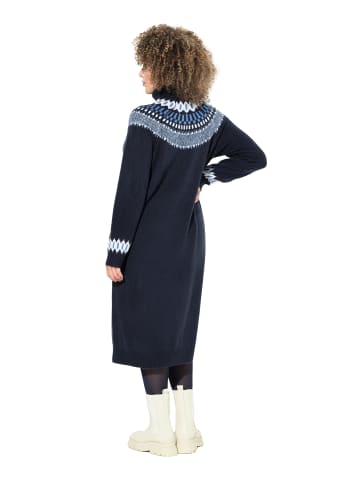 Ulla Popken Strickkleid in tintenblau