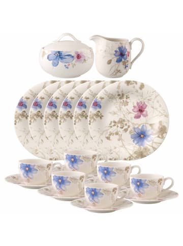 Villeroy & Boch 20er Set Kaffeeservice Mariefleur Gris Basic bunt in bunt