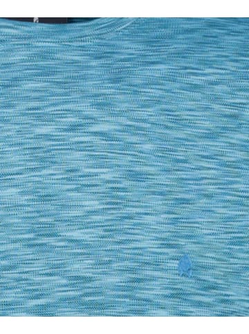 Ragman Softknit T-Shirt space dye in Blau