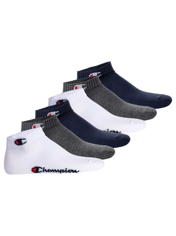 Champion Socken 6er Pack in Blau/Weiß/Grau