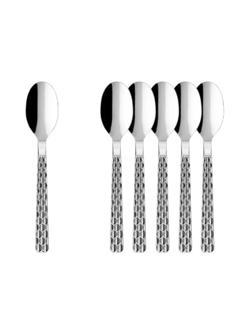 Villeroy & Boch 6er Set Tafellöffel Boston in Silber 212 mm in silber