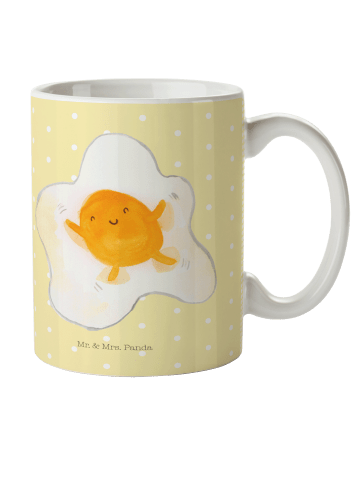 Mr. & Mrs. Panda Kindertasse Spiegelei Ei ohne Spruch in Gelb Pastell