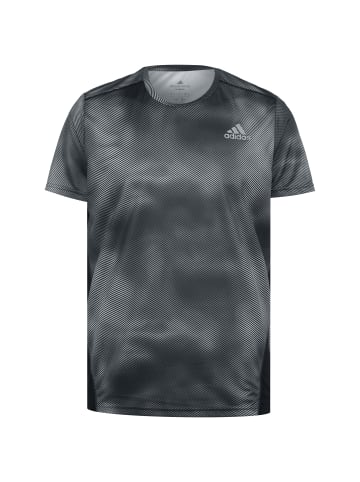 adidas Performance Laufshirt Own The Run Colorblock in schwarz / grau