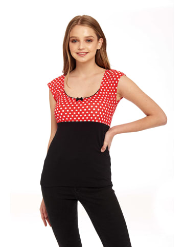 Pussy Deluxe T-Shirt Red Dots Basic in schwarz/allover