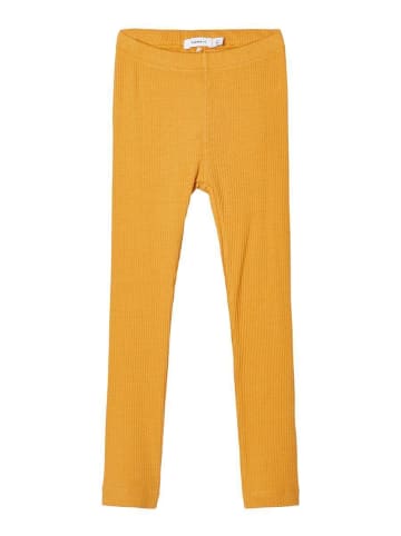 name it Mädchen Leggins in Rippstruktur Spruce Yellow 86