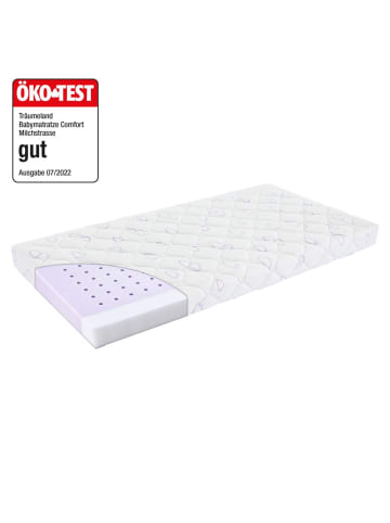 Träumeland Babybett-Matratze Milchstraße 70 x 140 c in weiss