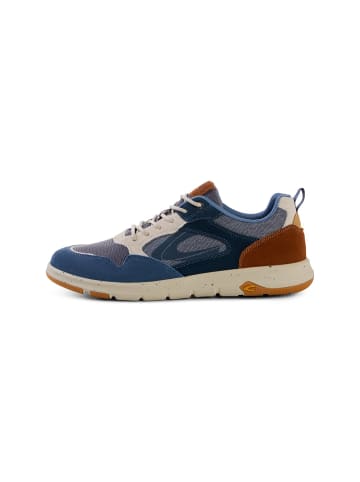Camel Active Leichte Sneaker aus Leder und Textil in Blau