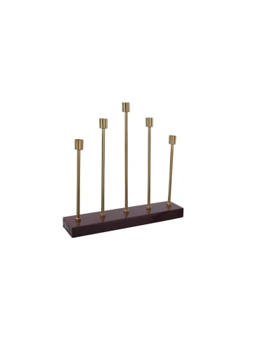 Kayoom Kerzenhalter Art Deco 525 in bordeaux - gold