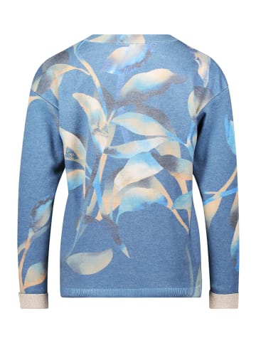 Betty Barclay Feinstrickpullover mit Print in Blue/Camel
