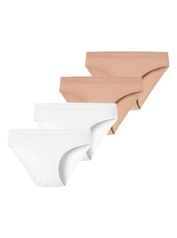 Schiesser Slip Invisible Cotton in weiss, maple