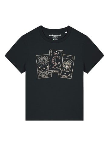 wat? Apparel T-Shirt Tarot Set in Schwarz