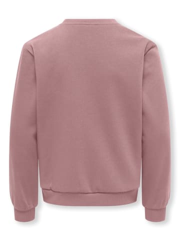 KIDS ONLY Sweatshirt Rundhals Schriftzug Kogmonja in woodrose love