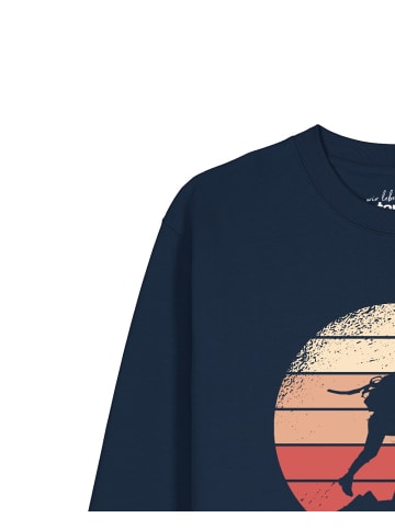 wat? Apparel Sweatshirt Mountain Climbing in Dunkelblau