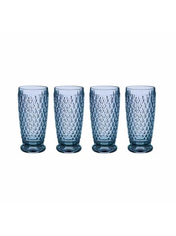 Villeroy & Boch 4er Set Longdrinkgläser Boston Coloured in – 400 ml in Blau