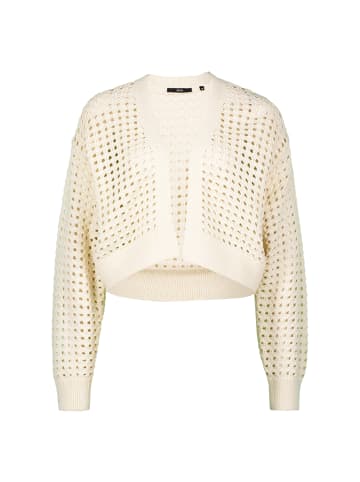 Zero  Strickjacke mit Lochmuster in Eggnog