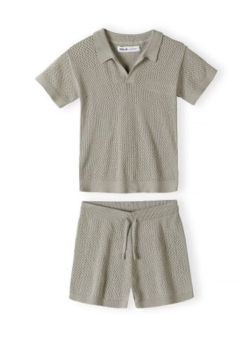 Minoti 2-tlg T-Shirt & Shorts 29KNIT201 in khaki