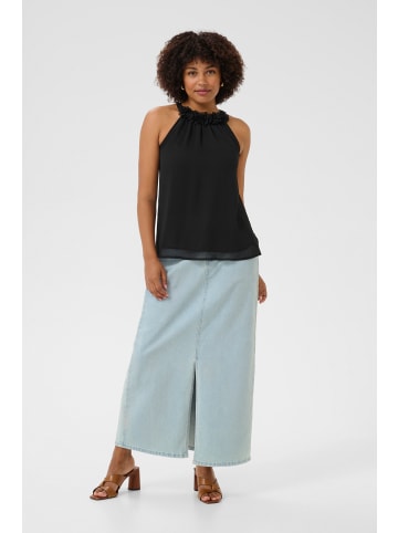 Cream Ärmellose Bluse CREmery A-shape in Pitch Black