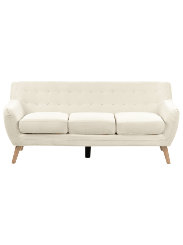Beliani 3-Sitzer Sofa MOTALA in Beige/Braun - (W) 182 x (H) 76 x (L) 83 cm