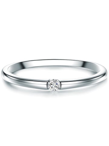 Trilani Ring aus Sterling Silber mit Diamant in silber