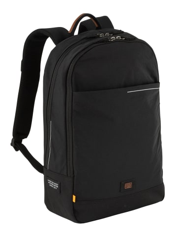 Camel Active Unisex Rucksack mit reflektierenden Detailstreifen in Schwarz