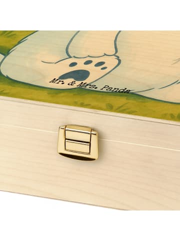 Mr. & Mrs. Panda Teedose Eisbär Faul Design ohne Spruch in Weiß