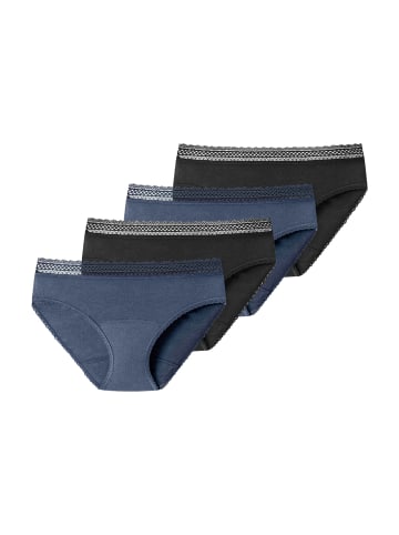 Schiesser Perioden Slip Secret Care in Schwarz / Flieder