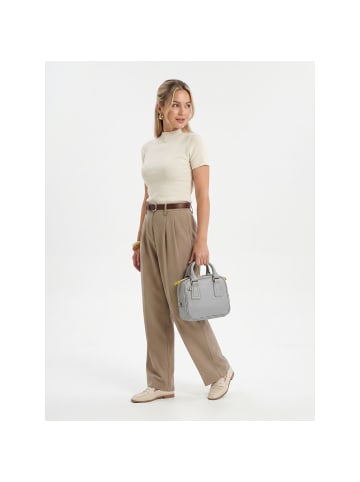 DuDu Skyline Handtasche Leder 20.5 cm in cloud grey
