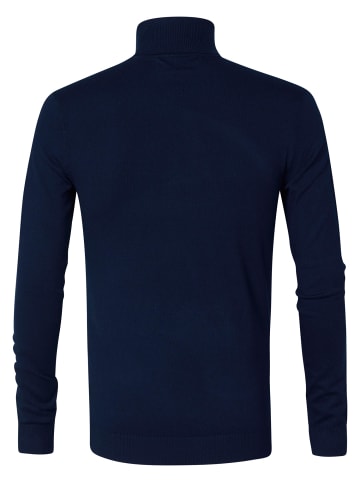 Petrol Industries Essential Rollkragenpullover in Blau