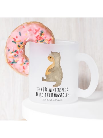 Mr. & Mrs. Panda Kaffeebecher Otter Bauch mit Spruch in Transparent