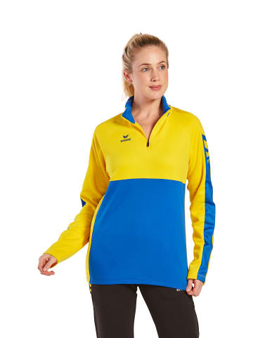 erima Unisex Erwachsene Six Wings Trainingstop in new royal/gelb