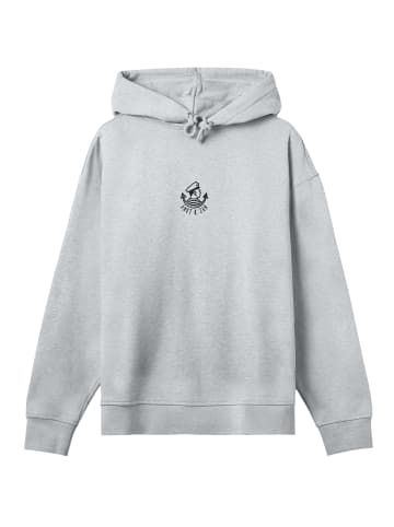 F4NT4STIC Hoodie Knut und Jan Scribble Logo in grau meliert