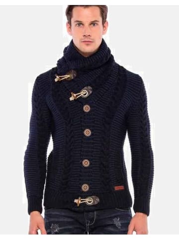 Cipo & Baxx Strickjacke in NAVY-INDIGO