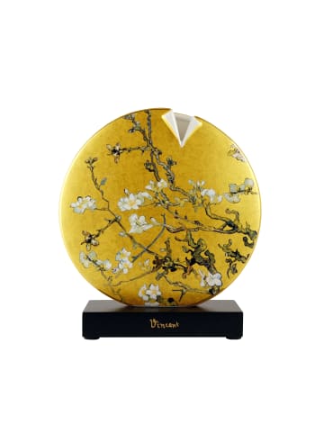 Goebel Vase " Vincent van Gogh - Mandelbaum gold " in Bunt