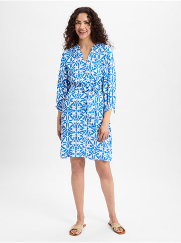 Marie Lund Kleid in blau weiß - 0001