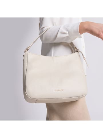 Lazarotti Bologna Leather Schultertasche Leder 27 cm in cream