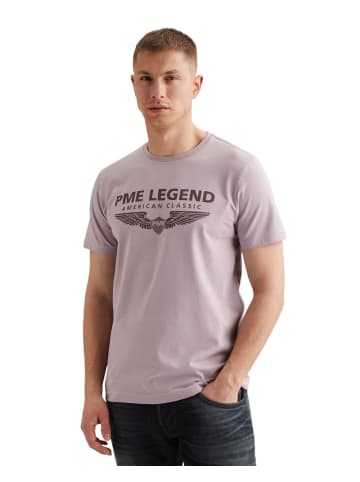 PME Legend T-Shirt SHORT SLEEVE R-NECK LOGO CARRIER in Lila