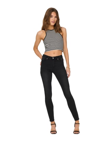 ONLY Jeans ONLWAUW MID SK BJ1097 skinny in Schwarz