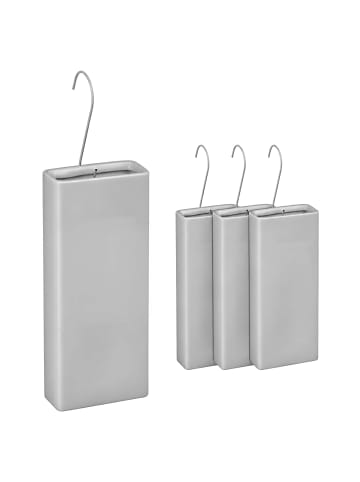 relaxdays 4 x Luftbefeuchter Heizung in Hellgrau - 400ml