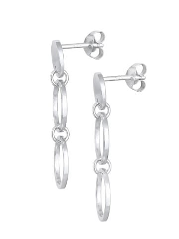 Elli Ohrringe 925 Sterling Silber Geo, Kreis, Plättchen in Silber