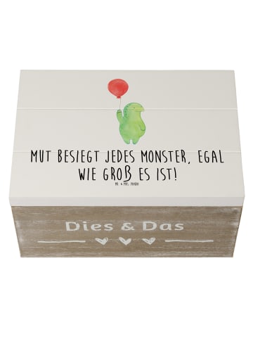 Mr. & Mrs. Panda Kiste Ängste vor Monstern besiegen mit Spruch in Weiß